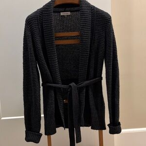 Calvin Klein Dark Gray Wrap Sweater